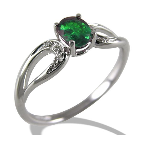 anello con smeraldo