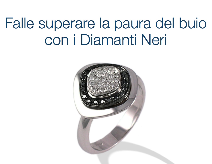 gioielli italiani anelli con diamanti neri