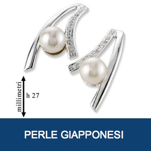 orecchini perle giapponesi
