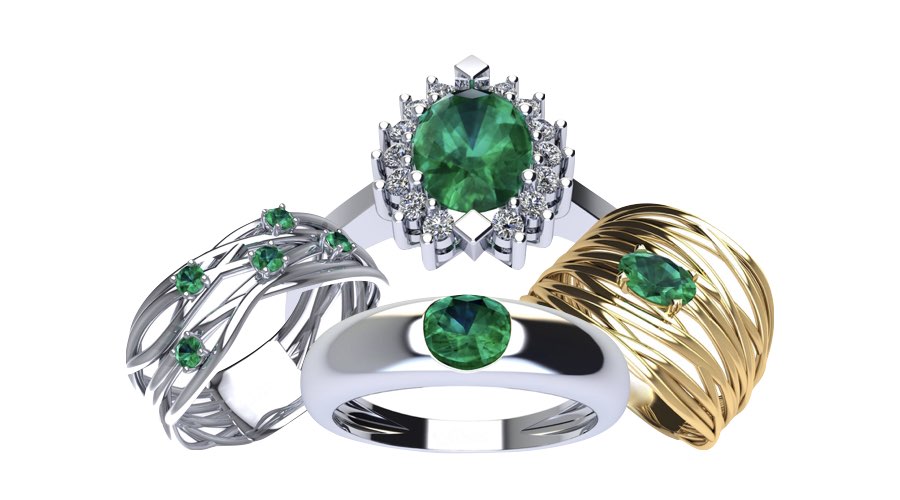 anelli smeraldi