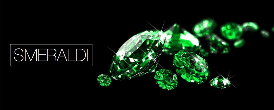 Smeraldi taglio brillante naturali, pietre preziose di colore verde intenso simbolo di speranza e raffinatezza