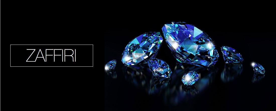 Zaffiri naturali taglio brillante, pietre preziose di colore blu intenso e simbolo di eleganza e verità