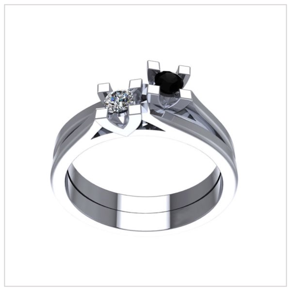 anelli diamanti neri