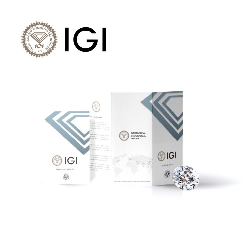 Certificato IGI cartaceo di un diamante