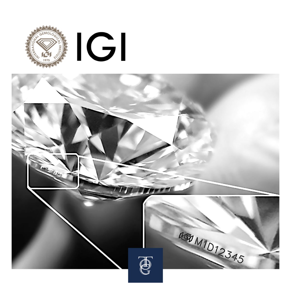 diamante igi iscrizione laser