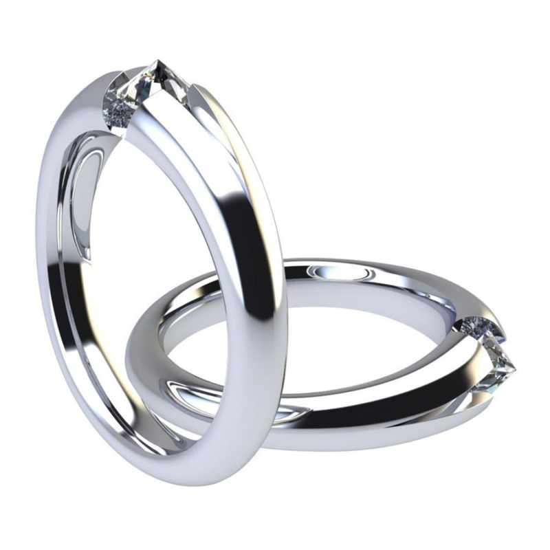 anello cuntrari con diamante incastonato al contrario inventato da Alberto Ferrari
