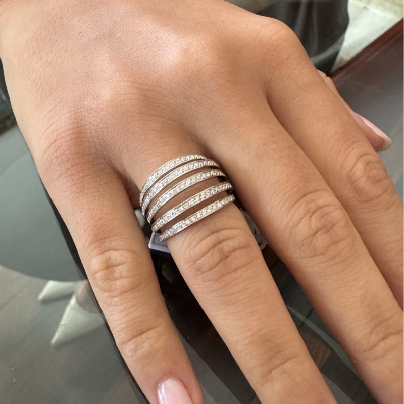 anello artigianale fedina con diamanti