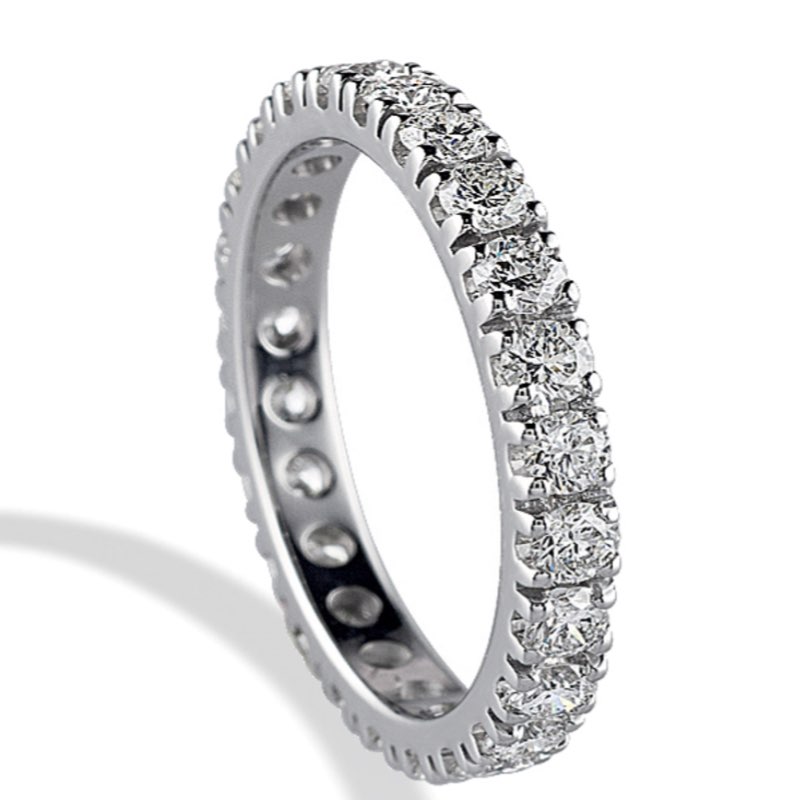 fedina eternity classica con diamanti