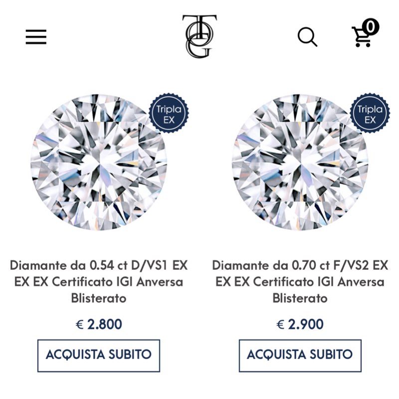 dove comprare diamanti