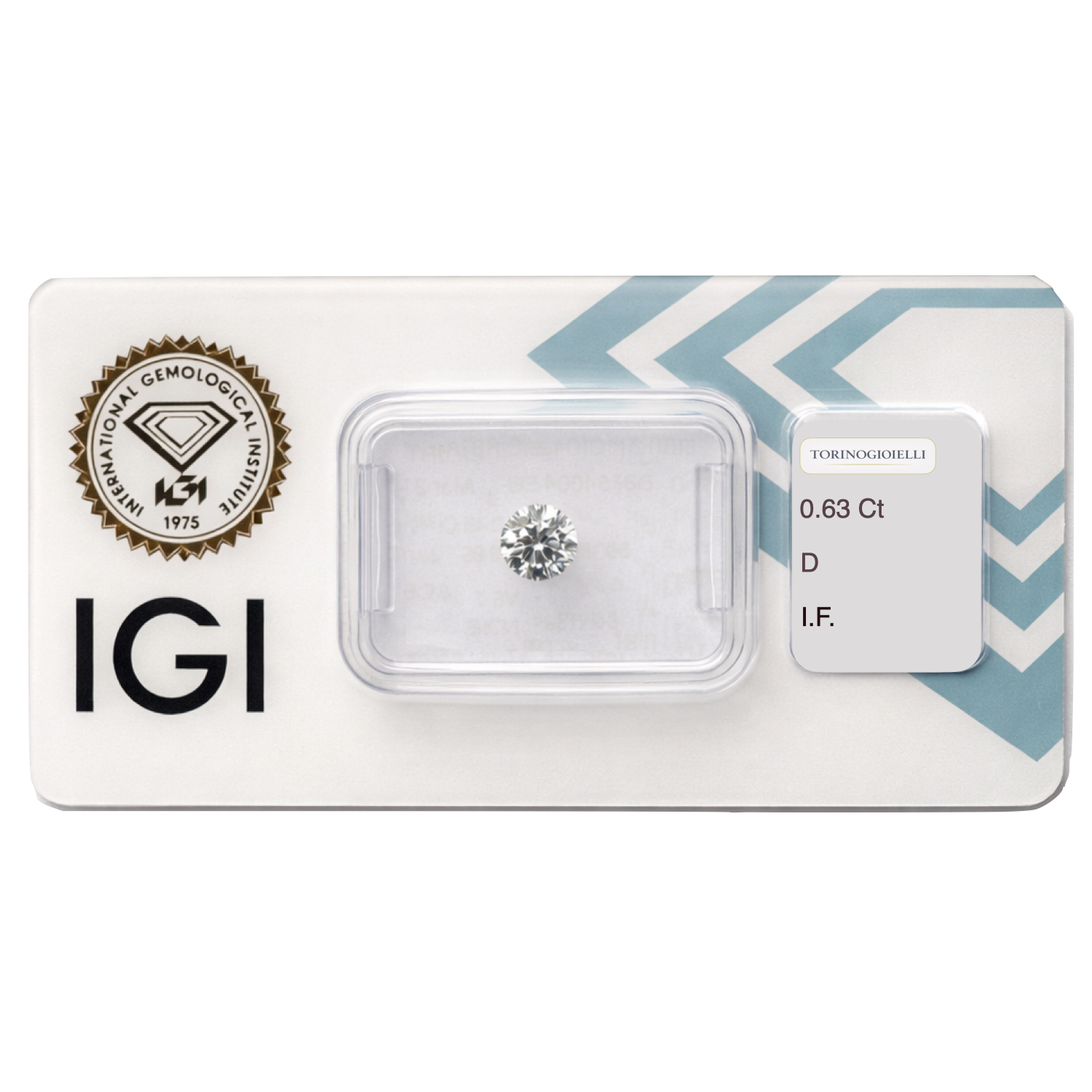 Diamante da 0.63 ct d if tripla excellent ideal cut hearts 6 arrow certificato igi.